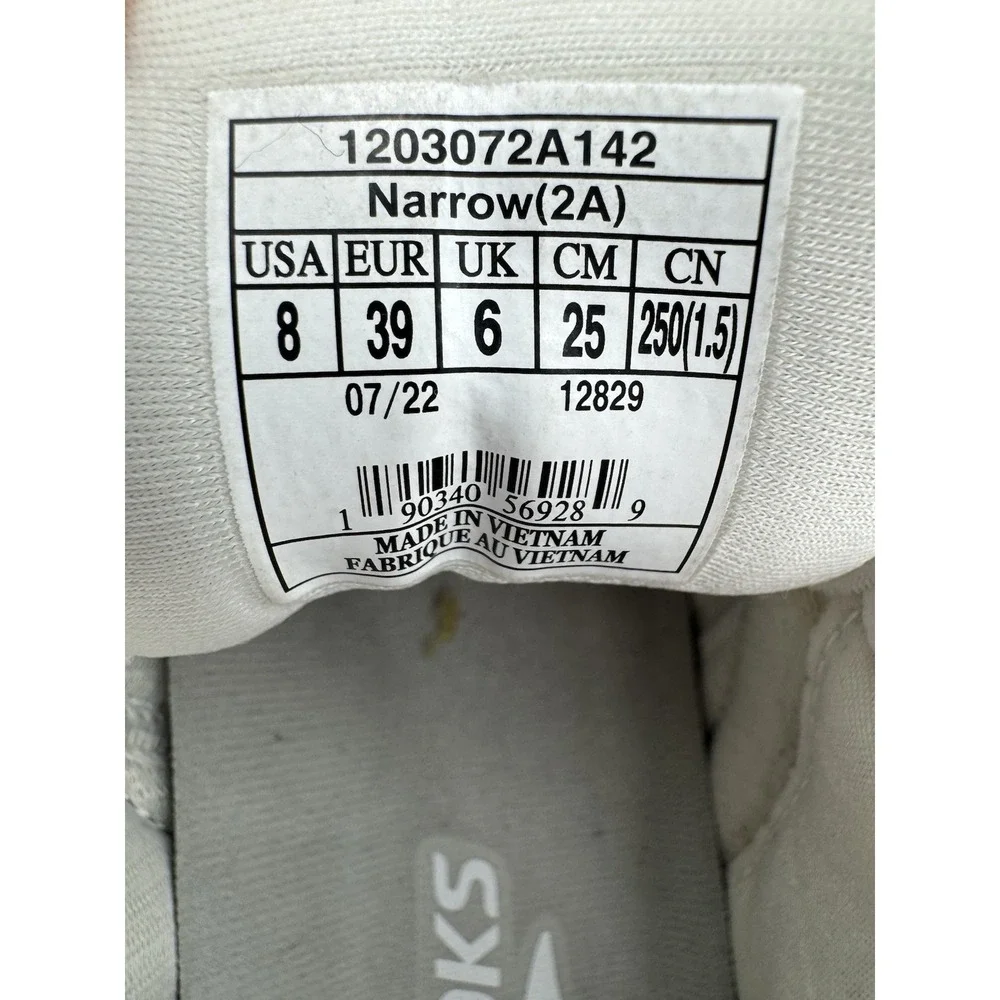 Brooks Addiction WLK Walker Women's Sz 8 Narrow Walking Shoes Sneakers White